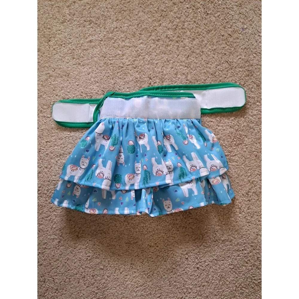 Wegreeco Washable Male dog diapers Reusable Waterproof Washable Diaper Skirt  L